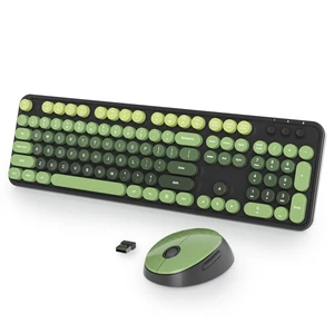 SbocKeeb Wireless Keyboard and Mouse Set, Retro Typewriter Dark Green SbocKeeb Wireless Keyboard and Mouse Set, Retro Typewriter Dark Green