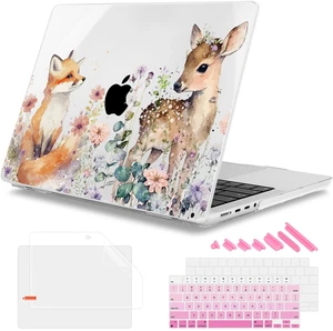 Mektron for 2026 MacBook Pro 14-inch M5 Case A3427 A3426 Fits 2025-2021 A3434 M4 A3112 A3401 A3185 M3 A2918 A2992 M2 A2779 M1 A2442 Pro/Max, Printed Plastic Hard Shell Laptop Cover, Fox and Deer Mektron for 2026 MacBook Pro 14-inch M5 Case A3427 A3426 Fits 2025-2021 A3434 M4 A3112 A3401 A3185 M3 A2918 A2992 M2 A2779 M1 A2442 Pro/Max, Printed Plastic Hard Shell Laptop Cover, Fox and Deer