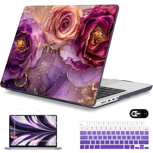 Mektron Case for M5 MacBook Pro 14 inch 2026 Model A3427 A3426 Fit 2025-2021 Model A3434 A3112 M4 A3112 A3401 A3185 M3 A2918 A2992 M2 A2779 M1 A2442 Pro/Max Cover for MacBook Pro 14", Marble Flowers Mektron Case for M5 MacBook Pro 14 inch 2026 Model A3427 A3426 Fit 2025-2021 Model A3434 A3112 M4 A3112 A3401 A3185 M3 A2918 A2992 M2 A2779 M1 A2442 Pro/Max Cover for MacBook Pro 14", Marble Flowers