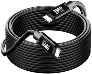 USB C to C Cable 40FT,8K60HZ GEN2x2(Data usb2.0),USB TYPE C Video Output From USB3.2/ USB4.0 (NOT 100% Fast Charging) & Sync for Xreal MacBook Pro iPad Pro iPhone 15-16-17 Pro S22 Portable Monitor USB C to C Cable 40FT,8K60HZ GEN2x2(Data usb2.0),USB TYPE C Video Output From USB3.2/ USB4.0 (NOT 100% Fast Charging) & Sync for Xreal MacBook Pro iPad Pro iPhone 15-16-17 Pro S22 Portable Monitor