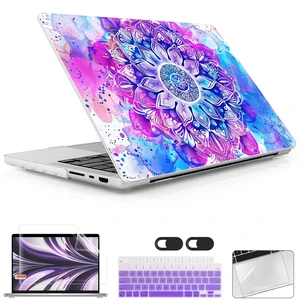 Lepeoac Case for 2026 MacBook Pro 14-inch M5 M4 M3 M2 M1 Pro/Max Chip, Release 2026 2025-2021, Model A3427 A3426 A3434 A3112 A3401 A3185, Plastic Hard Shell Case with Keyboard Cover, Mandala Lepeoac Case for 2026 MacBook Pro 14-inch M5 M4 M3 M2 M1 Pro/Max Chip, Release 2026 2025-2021, Model A3427 A3426 A3434 A3112 A3401 A3185, Plastic Hard Shell Case with Keyboard Cover, Mandala