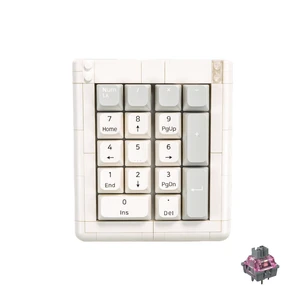 KBDcraft 01Adam 20% Numpad, 17-Key, Lego-Compatible Case, PBT Keycaps, Gasket Mount, Hot-swappable, Wired, Linear Switch, RGB, QMK, Vial for Win/Mac, Full Kit, White KBDcraft 01Adam 20% Numpad, 17-Key, Lego-Compatible Case, PBT Keycaps, Gasket Mount, Hot-swappable, Wired, Linear Switch, RGB, QMK, Vial for Win/Mac, Full Kit, White