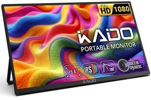 Kado 15.6 Inch FHD Portable Monitor for Laptop 1080p IPS Second Display Kado 15.6 Inch FHD Portable Monitor for Laptop 1080p IPS Second Display