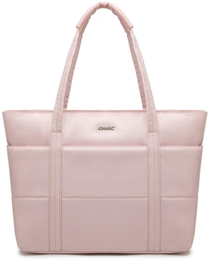 Kinmac Computer Tote Bag for Women, Large Capacity Laptop Tote Handbag for Work Office Travel (Pink Grid) Kinmac Computer Tote Bag for Women, Large Capacity Laptop Tote Handbag for Work Office Travel (Pink Grid)