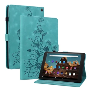KEFBWAO Case for All-New Fire HD 10 and 10 Plus Tablet (13th/11th Generation, 2023/2021 Release), Magnetic Clasp Stand Leather Case with Pen Holder, Green KEFBWAO Case for All-New Fire HD 10 and 10 Plus Tablet (13th/11th Generation, 2023/2021 Release), Magnetic Clasp Stand Leather Case with Pen Holder, Green