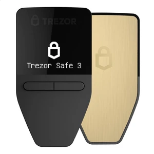 Trezor Safe 3 - Passphrase & Secure Element Protected Crypto Hardware Wallet (Solar Gold) Trezor Safe 3 - Passphrase & Secure Element Protected Crypto Hardware Wallet (Solar Gold)