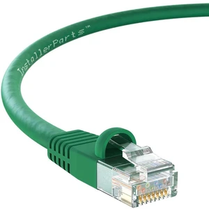 InstallerParts (10 Pack Ethernet Cable CAT5E Cable UTP Booted 7 FT - Green - Professional Series - 1Gigabit/Sec Network/Internet Cable, 350MHZ InstallerParts (10 Pack Ethernet Cable CAT5E Cable UTP Booted 7 FT - Green - Professional Series - 1Gigabit/Sec Network/Internet Cable, 350MHZ