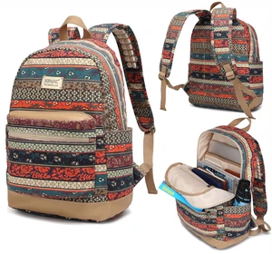 Kinmac New Bohemian Laptop Backpack with Massage Cushioned Straps Travel Outdoor Backpack for Laptop Up to 15.6 Inch Kinmac New Bohemian Laptop Backpack with Massage Cushioned Straps Travel Outdoor Backpack for Laptop Up to 15.6 Inch