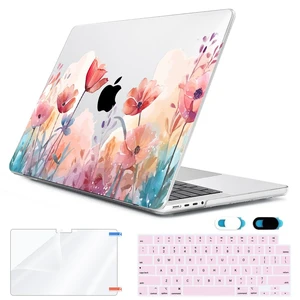 HOHAIYOO for MacBook Pro 14 inch Case 2026-2021 M5 M4 M3 M2 M1 A3426 A3427 A3434 A3112 A3185 A3401 A2918 A2992 A2779 A2442, Hard Shell with Keyboard Cover&Screen Film&Webcam Cover, Garden Floral HOHAIYOO for MacBook Pro 14 inch Case 2026-2021 M5 M4 M3 M2 M1 A3426 A3427 A3434 A3112 A3185 A3401 A2918 A2992 A2779 A2442, Hard Shell with Keyboard Cover&Screen Film&Webcam Cover, Garden Floral