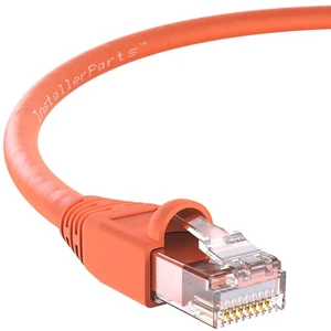 InstallerParts Ethernet Cable CAT6A Cable UTP Booted 35 FT - Orange - Professional Series - 10Gigabit/Sec Network/High Speed Internet Cable, 550MHZ InstallerParts Ethernet Cable CAT6A Cable UTP Booted 35 FT - Orange - Professional Series - 10Gigabit/Sec Network/High Speed Internet Cable, 550MHZ