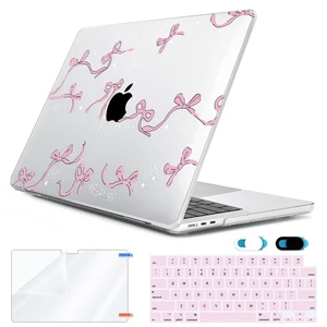 HOHAIYOO Compatible with MacBook Air 13.6 inch Case 2026 2025 2024-2022 Release M5 A3449 M4 A3240 M3 A3113 M2 A2681 with Touch ID, Plastic Hard Shell&Keyboard Cover&Screen Protector&Webcam Cover, Bows HOHAIYOO Compatible with MacBook Air 13.6 inch Case 2026 2025 2024-2022 Release M5 A3449 M4 A3240 M3 A3113 M2 A2681 with Touch ID, Plastic Hard Shell&Keyboard Cover&Screen Protector&Webcam Cover, Bows