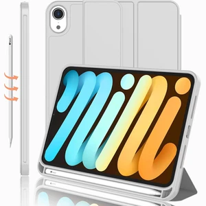 iMieet iPad mini 7 Case 2024 (A17 Pro), iPad mini 6 Case (8.3-Inch,2021 Model), iPad mini 7th/6th Generation Case with Pencil Holder, Trifold Stand Smart Case with Soft TPU Back,Light Gray iMieet iPad mini 7 Case 2024 (A17 Pro), iPad mini 6 Case (8.3-Inch,2021 Model), iPad mini 7th/6th Generation Case with Pencil Holder, Trifold Stand Smart Case with Soft TPU Back,Light Gray