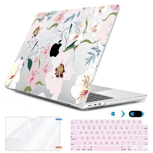 HOHAIYOO Compatible with MacBook Air 13.6 inch Case 2026 2025 2024-2022 Release M5 A3449 M4 A3240 M3 A3113 M2 A2681 with Touch ID, Hard Shell Case&Keyboard Cover&Screen Film&Webcam Cover, Pink Floral HOHAIYOO Compatible with MacBook Air 13.6 inch Case 2026 2025 2024-2022 Release M5 A3449 M4 A3240 M3 A3113 M2 A2681 with Touch ID, Hard Shell Case&Keyboard Cover&Screen Film&Webcam Cover, Pink Floral
