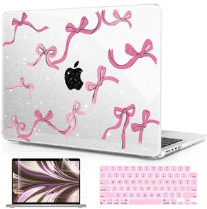 ICEKEE for MacBook Pro 14 inch M5 2026 2025-2021 Release M5 M4 M3 M2 M1, A3427 A3426 A3434 A3112 A3401, Plastic Hard Shell Case & Keyboard Cover & Screen Protector, Bows ICEKEE for MacBook Pro 14 inch M5 2026 2025-2021 Release M5 M4 M3 M2 M1, A3427 A3426 A3434 A3112 A3401, Plastic Hard Shell Case & Keyboard Cover & Screen Protector, Bows