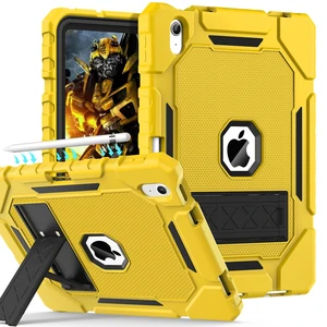 Grifobes for iPad A16 Case 11th Generation 11 inch 2025 / iPad 10th Generation Case 10.9 inch 2022, Heavy Duty Military Grade Shockproof Cover with Pencil Holder for i Pad 11/10 (Gold+Black) Grifobes for iPad A16 Case 11th Generation 11 inch 2025 / iPad 10th Generation Case 10.9 inch 2022, Heavy Duty Military Grade Shockproof Cover with Pencil Holder for i Pad 11/10 (Gold+Black)