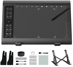 Graphic Drawing Tablet, Digital Sketch,Design for PC and Computer/Pad-12 Hot Keys, Compatible Windows/MAC/Android,The Adjustable Ergonomic Stand,16384 Upgrade Levels Battery-Free Pen,ienRon 10x6.25 Graphic Drawing Tablet, Digital Sketch,Design for PC and Computer/Pad-12 Hot Keys, Compatible Windows/MAC/Android,The Adjustable Ergonomic Stand,16384 Upgrade Levels Battery-Free Pen,ienRon 10x6.25