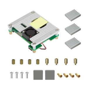 UCTRONICS PoE Hat for Raspberry Pi 5, Power Over Ethernet HAT for Raspberry Pi 4B/3B+, Support 802.3af PoE Network Standard with Heatsinks and Onboard Cooling Fan UCTRONICS PoE Hat for Raspberry Pi 5, Power Over Ethernet HAT for Raspberry Pi 4B/3B+, Support 802.3af PoE Network Standard with Heatsinks and Onboard Cooling Fan