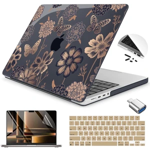 Teryeefi Case for MacBook Pro 14 Inch M5 M4 M3 M2 M1 (2021-2025 2026) Model A3427/A3426/A3434/A3112/A3401/A3185/A2918/A2992/A2779/A2442, Flower & Butterfly Teryeefi Case for MacBook Pro 14 Inch M5 M4 M3 M2 M1 (2021-2025 2026) Model A3427/A3426/A3434/A3112/A3401/A3185/A2918/A2992/A2779/A2442, Flower & Butterfly
