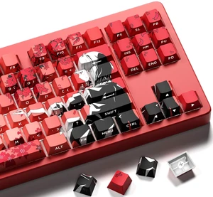 XVX Japanese Anime Keycaps, Double Shot PBT Keycap Set, Shine Through Keyboard Keycaps, Cherry Profile Dye-Sub Key Caps for Mechanical Keyboards with MX Switches XVX Japanese Anime Keycaps, Double Shot PBT Keycap Set, Shine Through Keyboard Keycaps, Cherry Profile Dye-Sub Key Caps for Mechanical Keyboards with MX Switches