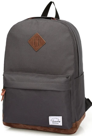 VASCHY School Backpack for College Students Casual Daypack with Padded 15 inch Laptop Compartment Dark Gray VASCHY School Backpack for College Students Casual Daypack with Padded 15 inch Laptop Compartment Dark Gray