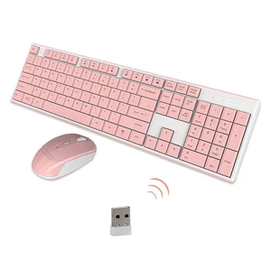 Wireless Keyboard Mouse Combo,2.4G USB Cordless Cute Lightweight Mute Chocolate Keyboard and Optical 800-1200-1600DPI Adjustable Mouse Set Office Game Home Use for Notebook Laptop Computer (Pin Wireless Keyboard Mouse Combo,2.4G USB Cordless Cute Lightweight Mute Chocolate Keyboard and Optical 800-1200-1600DPI Adjustable Mouse Set Office Game Home Use for Notebook Laptop Computer (Pin