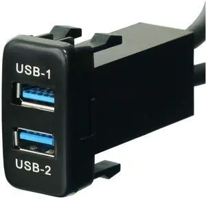Timloon Dual USB 3.0 Car Dash Flush Mount Extension Cable Length 3.3FT 1M for Toyota, Size 1.6x0.9x2.3 (Type B) Timloon Dual USB 3.0 Car Dash Flush Mount Extension Cable Length 3.3FT 1M for Toyota, Size 1.6x0.9x2.3 (Type B)
