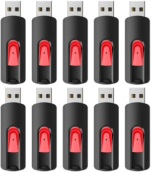 RAOYI 10Pcs 64GB USB Flash Drives Slide Retractable Memory Stick Bulk USB 2.0 Thumb Drive Jump Drive Zip Drive USB Sticks Data Storage Backup for PC Mac (64G, Red) RAOYI 10Pcs 64GB USB Flash Drives Slide Retractable Memory Stick Bulk USB 2.0 Thumb Drive Jump Drive Zip Drive USB Sticks Data Storage Backup for PC Mac (64G, Red)
