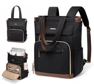 GOLF QUALITY Convertible Daypack Laptop Backpack for Women Men Carry on Tote Backpack Bookbag for College Work Nurse Travel,16Inch,Black GOLF QUALITY Convertible Daypack Laptop Backpack for Women Men Carry on Tote Backpack Bookbag for College Work Nurse Travel,16Inch,Black
