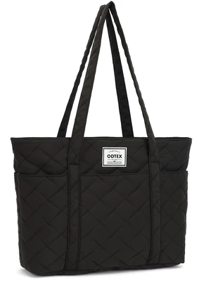 ODTEX LaptopTote Bag For Women,15.6 inch 16 inch Laptop Shoulder Bag Large Capacity Handbag for Work, Travel, Shopping (Black Embroidery) ODTEX LaptopTote Bag For Women,15.6 inch 16 inch Laptop Shoulder Bag Large Capacity Handbag for Work, Travel, Shopping (Black Embroidery)