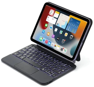 QYiiD Magic Keyboard Case for iPad mini 7 (A17 Pro) 2024/iPad Mini 6 2021 8.3 Inch, 7 Colors Backlit Bluetooth Keyboard Case Cover with Multi-Touch Trackpad for iPad mini 7th/6th Generation, Black QYiiD Magic Keyboard Case for iPad mini 7 (A17 Pro) 2024/iPad Mini 6 2021 8.3 Inch, 7 Colors Backlit Bluetooth Keyboard Case Cover with Multi-Touch Trackpad for iPad mini 7th/6th Generation, Black