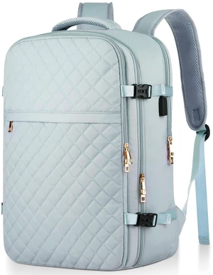 MOMUVO Large Travel Backpack Women, Flight Approved Carry On Backpack, Water Resistant Anti-Theft Large Casual Daypack Fit 17 Inch Laptop with USB Charging Port, Blue MOMUVO Large Travel Backpack Women, Flight Approved Carry On Backpack, Water Resistant Anti-Theft Large Casual Daypack Fit 17 Inch Laptop with USB Charging Port, Blue