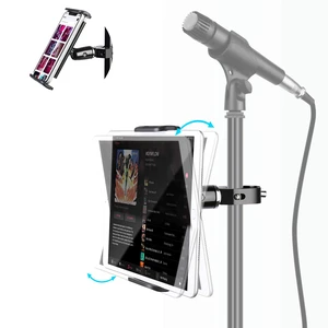 elitehood Metal iPad Holder for Mic Stand, Adjustable Tablet Holder for Mic elitehood Metal iPad Holder for Mic Stand, Adjustable Tablet Holder for Mic