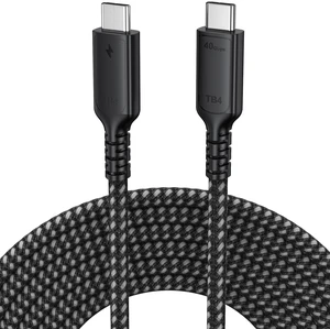 DteeDck USB 4 Cable 10ft, USB4 40Gbps High Speed Data Transfer, 8K@60Hz/4K@120Hz Display 240W Charging for Thunderbolt 4/3 MacBook Air Pro iPad iPhone 17/16/15 Galaxy S25 SSD Dock DteeDck USB 4 Cable 10ft, USB4 40Gbps High Speed Data Transfer, 8K@60Hz/4K@120Hz Display 240W Charging for Thunderbolt 4/3 MacBook Air Pro iPad iPhone 17/16/15 Galaxy S25 SSD Dock