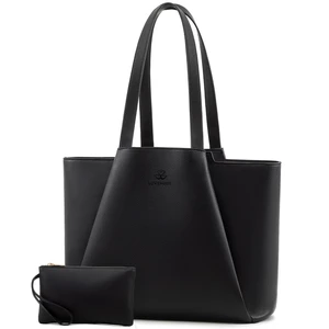 LOVEVOOK Work Tote Bags for Women - PU Leather Laptop Tote Bag for Women with Clutch, Large Capacity Office Purse Computer Briefcase for Casual Business Travel LOVEVOOK Work Tote Bags for Women - PU Leather Laptop Tote Bag for Women with Clutch, Large Capacity Office Purse Computer Briefcase for Casual Business Travel