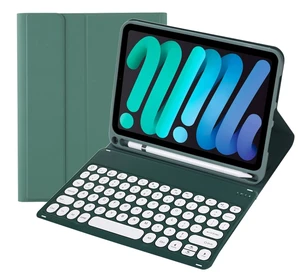 KcoxdCn Slim Candy Colors Keyboard Case Compatible with iPad mini with S Pen Holder, Mutil Angles Stand Cover Detachable Wireless Keyboard (Dark Green, iPad mini 2 3 4 5 (7.9 inch)) KcoxdCn Slim Candy Colors Keyboard Case Compatible with iPad mini with S Pen Holder, Mutil Angles Stand Cover Detachable Wireless Keyboard (Dark Green, iPad mini 2 3 4 5 (7.9 inch))