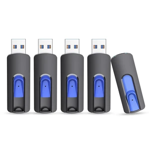JUANWE 64GB Flash Drives 5 Pack, USB 3.0 Flash Drive Retractable Slide Thumb Drive, Thumb Drives 5 Pack Jump Drives Multipack Bulk USB Drive Data Storage for Computers, Blue JUANWE 64GB Flash Drives 5 Pack, USB 3.0 Flash Drive Retractable Slide Thumb Drive, Thumb Drives 5 Pack Jump Drives Multipack Bulk USB Drive Data Storage for Computers, Blue