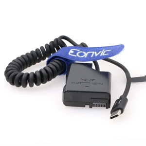 Eonvic EP-5A to USB Type C Power Cable EN-EL14 EP-5A Dummy Battery Connector Kit Replacement Power Supply Cable for D3100 D3300 D3400 D5200 Eonvic EP-5A to USB Type C Power Cable EN-EL14 EP-5A Dummy Battery Connector Kit Replacement Power Supply Cable for D3100 D3300 D3400 D5200