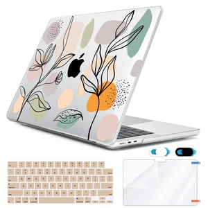 HOHAIYOO Compatible with MacBook Pro 16 inch Case M5 A3429 A3428 2026 2025-2021 Release M4 A3186 A3403 M3 A2991 M2 A2780 M1 A2485, Hard Case Shell+Keyboard Cover+Screen Film+Webcam Cover, Line Leaf HOHAIYOO Compatible with MacBook Pro 16 inch Case M5 A3429 A3428 2026 2025-2021 Release M4 A3186 A3403 M3 A2991 M2 A2780 M1 A2485, Hard Case Shell+Keyboard Cover+Screen Film+Webcam Cover, Line Leaf