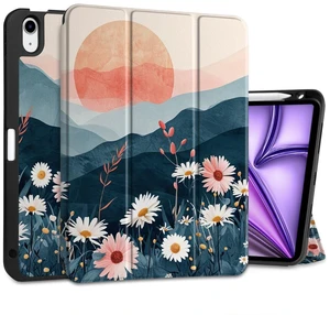 DONGKE for iPad Air 11 Inch Case M4 2026 / M3 2025 / M2 2024 & iPad Air 5th 2022 / 4th Gen 2020 10.9 Inch, Ultra Thin Soft TPU Back Cover with Pencil Holder Support Auto Wake/Sleep, Daisie DONGKE for iPad Air 11 Inch Case M4 2026 / M3 2025 / M2 2024 & iPad Air 5th 2022 / 4th Gen 2020 10.9 Inch, Ultra Thin Soft TPU Back Cover with Pencil Holder Support Auto Wake/Sleep, Daisie
