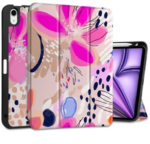 DONGKE for iPad Air 11 Inch Case M4 2026 / M3 2025 / M2 2024 & iPad Air 5th 2022 / 4th Gen 2020 10.9 Inch, Ultra Thin Soft TPU Back Cover with Pencil Holder Support Auto Wake/Sleep, Floral Artistic DONGKE for iPad Air 11 Inch Case M4 2026 / M3 2025 / M2 2024 & iPad Air 5th 2022 / 4th Gen 2020 10.9 Inch, Ultra Thin Soft TPU Back Cover with Pencil Holder Support Auto Wake/Sleep, Floral Artistic