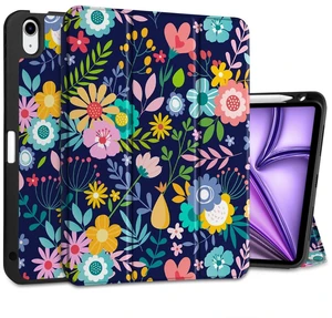 DONGKE for iPad Air 11 Inch Case M4 2026 / M3 2025 / M2 2024 & iPad Air 5th 2022 / 4th Gen 2020 10.9 Inch, Ultra Thin Soft TPU Back Cover with Pencil Holder Support Auto Wake/Sleep, Floral Navy DONGKE for iPad Air 11 Inch Case M4 2026 / M3 2025 / M2 2024 & iPad Air 5th 2022 / 4th Gen 2020 10.9 Inch, Ultra Thin Soft TPU Back Cover with Pencil Holder Support Auto Wake/Sleep, Floral Navy