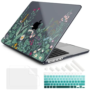 DONGKE Case for MacBook Pro 14 Inch (2026-2021 Release, M5 M4 M3 M2 M1 Pro/Max Chip), Plastic Slim Hard Shell Protective Cover with Keyboard Cover & Screen Protector, Garden Florals DONGKE Case for MacBook Pro 14 Inch (2026-2021 Release, M5 M4 M3 M2 M1 Pro/Max Chip), Plastic Slim Hard Shell Protective Cover with Keyboard Cover & Screen Protector, Garden Florals