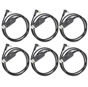6PCS UV-5R USB Charger Cable UV-5R USB Charging Cable 2.5mm with Light 6PCS UV-5R USB Charger Cable UV-5R USB Charging Cable 2.5mm with Light
