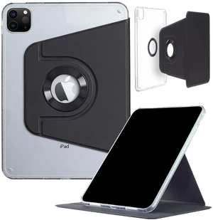 iPad Pro-6 5 4 3 (11'') Case, iPad Air-7/6 (11'') Air-5/4 (10.9'') Case, DMaos Magnetic Detachable Smart Cover, 360 Rotation Foldable Stand - Black iPad Pro-6 5 4 3 (11'') Case, iPad Air-7/6 (11'') Air-5/4 (10.9'') Case, DMaos Magnetic Detachable Smart Cover, 360 Rotation Foldable Stand - Black