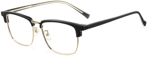 Cyxus 20g Acetate Metal Blue Light Glasses Semi Rimless Men Cyxus 20g Acetate Metal Blue Light Glasses Semi Rimless Men