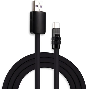 chubbycable 120W Silicone USB A to C Charging Cable, Matte Black, 3.3FT chubbycable 120W Silicone USB A to C Charging Cable, Matte Black, 3.3FT