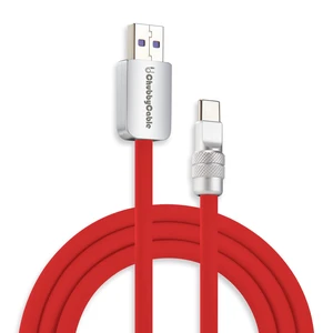 chubbycable USB A to C 120W Silicone Fast Charging Cable, Red, 9.8FT chubbycable USB A to C 120W Silicone Fast Charging Cable, Red, 9.8FT