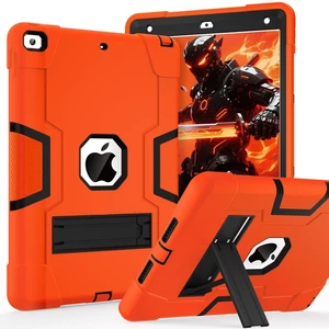 Cantis Case for ipad 9th Generation/ 8th Generation/ 7th Generation, Slim Heavy Duty Shockproof Rugged Protective Case with Built-in Stand for iPad 10.2 inch 2021/2020/2019, Orange+Black Cantis Case for ipad 9th Generation/ 8th Generation/ 7th Generation, Slim Heavy Duty Shockproof Rugged Protective Case with Built-in Stand for iPad 10.2 inch 2021/2020/2019, Orange+Black