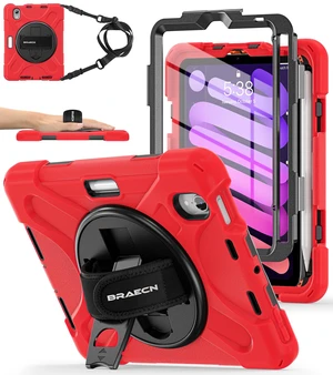 BRAECNstock Case for iPad Mini 7(A17 Pro)2024/ Mini 6 2021 8.3", Shockproof BRAECNstock Case for iPad Mini 7(A17 Pro)2024/ Mini 6 2021 8.3", Shockproof