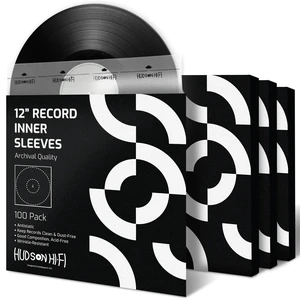 Hudson Hi-Fi Anti-Static Vinyl Record Sleeves - Durable Clear Disc Sleeves- Protect Your LP Albums from Scratches, Dust & Dirt - Acid-Free Rice Paper Disc Covers, 100x Inner Sleeves Hudson Hi-Fi Anti-Static Vinyl Record Sleeves - Durable Clear Disc Sleeves- Protect Your LP Albums from Scratches, Dust & Dirt - Acid-Free Rice Paper Disc Covers, 100x Inner Sleeves